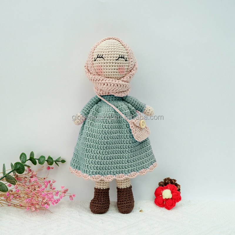 Custom Handmade Islamic Doll Amigurumi Crochet Muslim Thobe Kaftan Baby Boy Toy