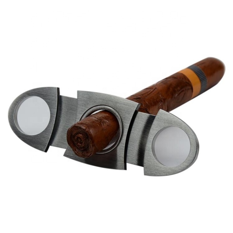 blunt custom scissors double blade wooden lighter and cutter set table punch cigar cutter