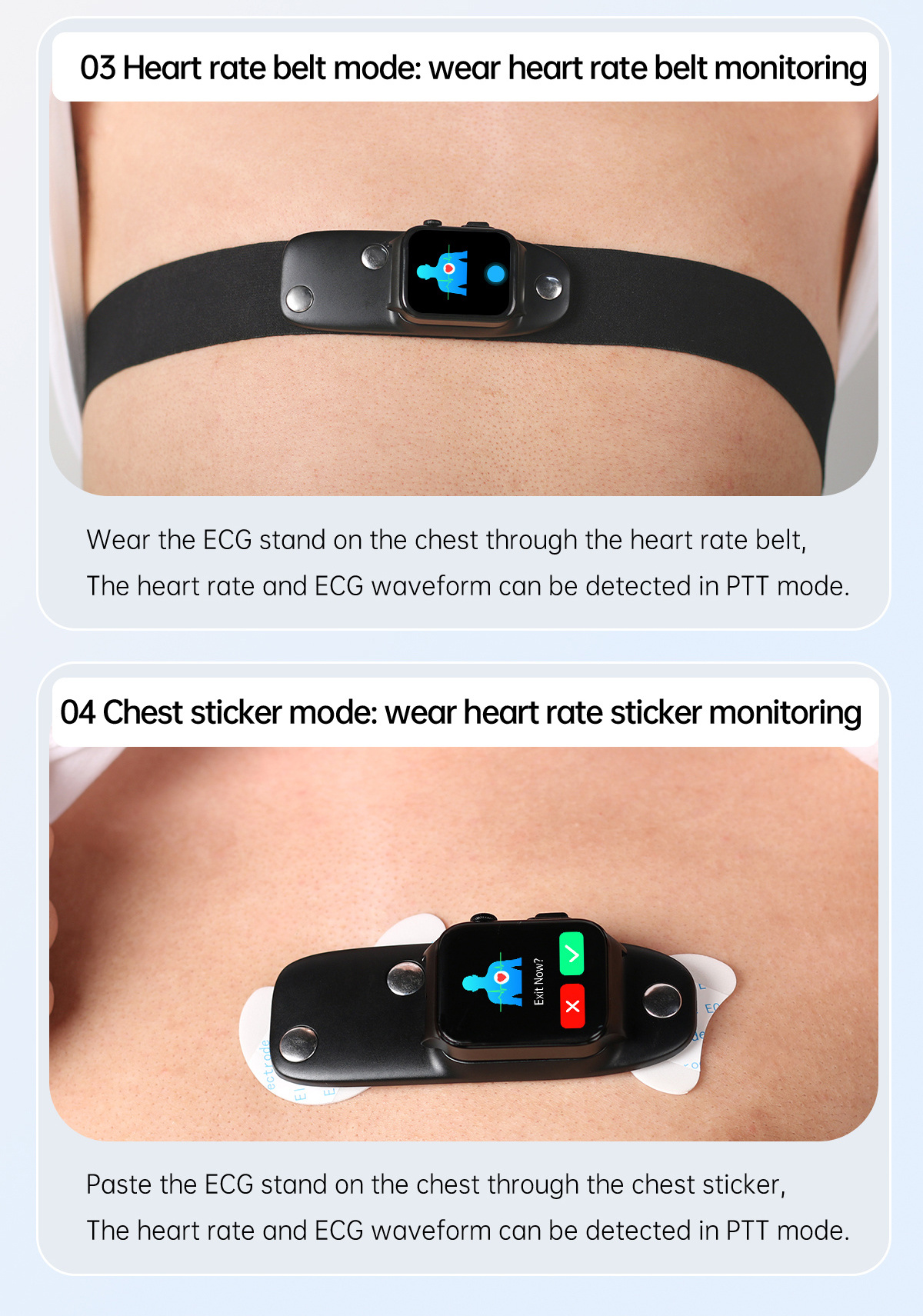 E500 Sports Smart Watch Electrocardiogram Temperature Blood Oxygen Sleep Monitoring Blood Glucose ECG PPG Smart Watch