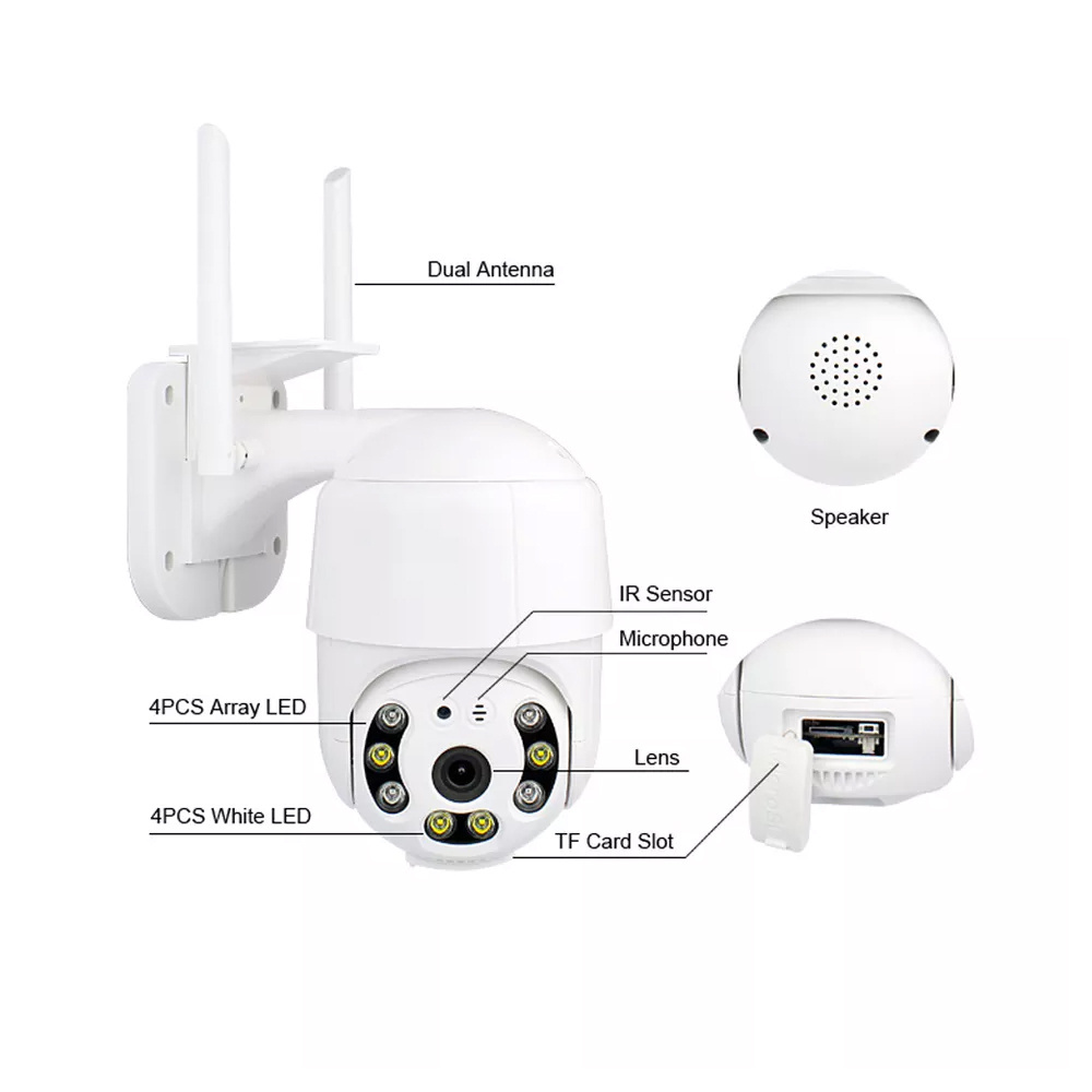 2MP HD WiFi camera A12 outdoor waterproof yilot yi lot good quality wireless cctv security ip camera