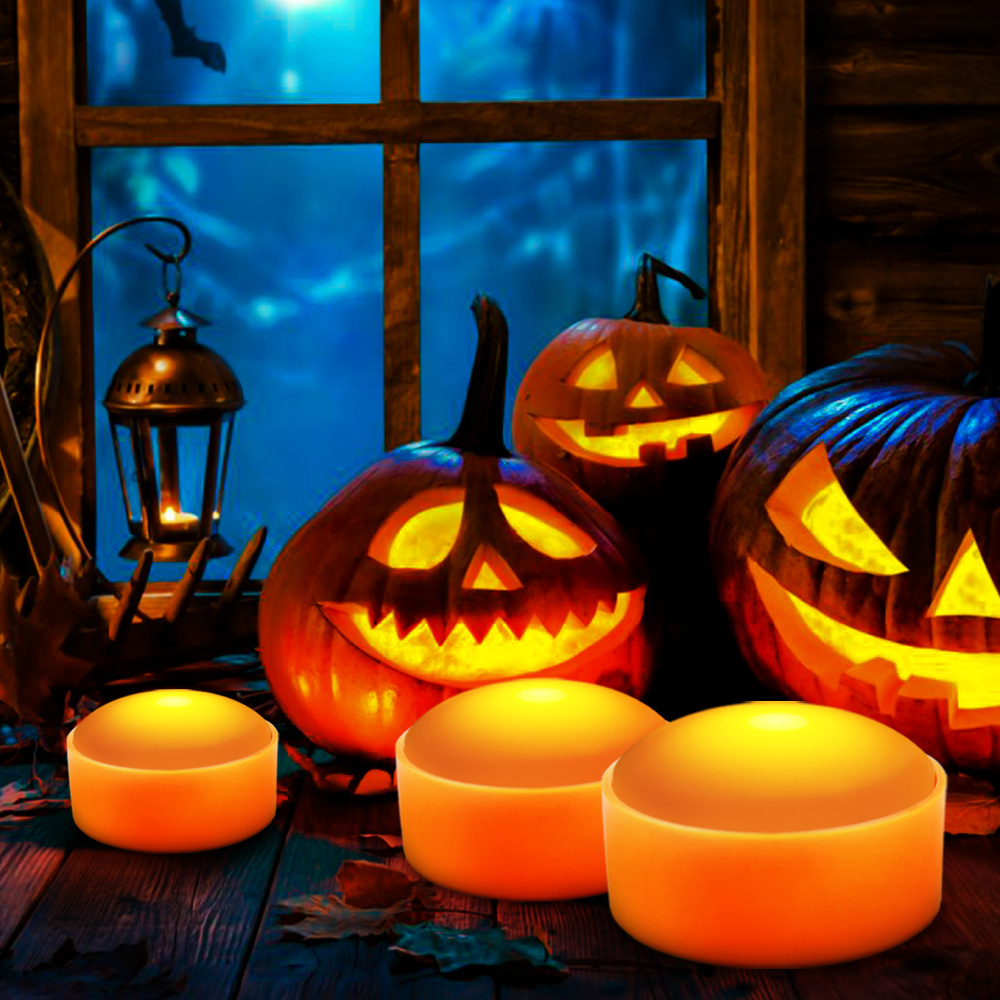 Led Candles With Timer Flameless Pumpkin Lights Operated Rechargeable Waterproof Tea Outdoor Battery Operated Candles