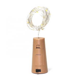 2 Meters 20 LED Wine Bottle Cork String Light Copper Wire Starry Fairy Lights Battery Powered Warm White