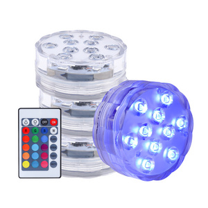 Submersible Led Lights Home Waterproof Lighting Accessory Pond Fountain Decoration Battery Powered Rounded Led Shower Light