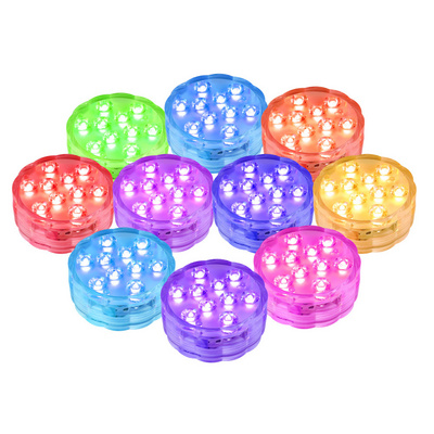 Color Changing Shower Led Lights Home Pond Accessory Outdoor Fountain Bathtub Decoration Remote Controlled Small Pool Lights