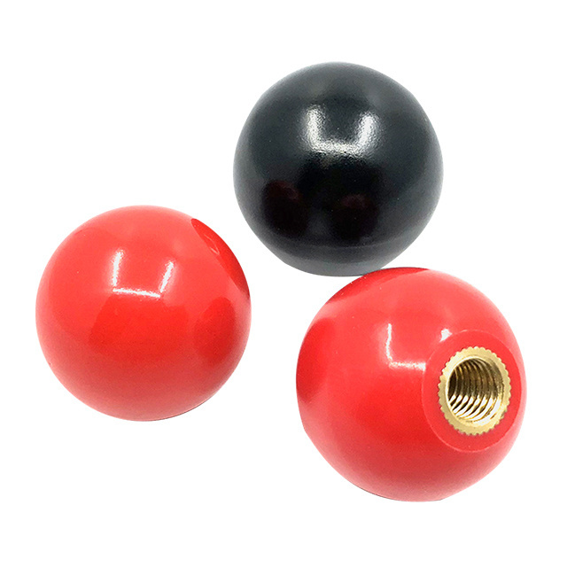 Round Ball Knobs Round Bakelite and Plastic M6 with Copper Core Hot Sales Red Black White Bedroom Furniture Free Modern Dresser