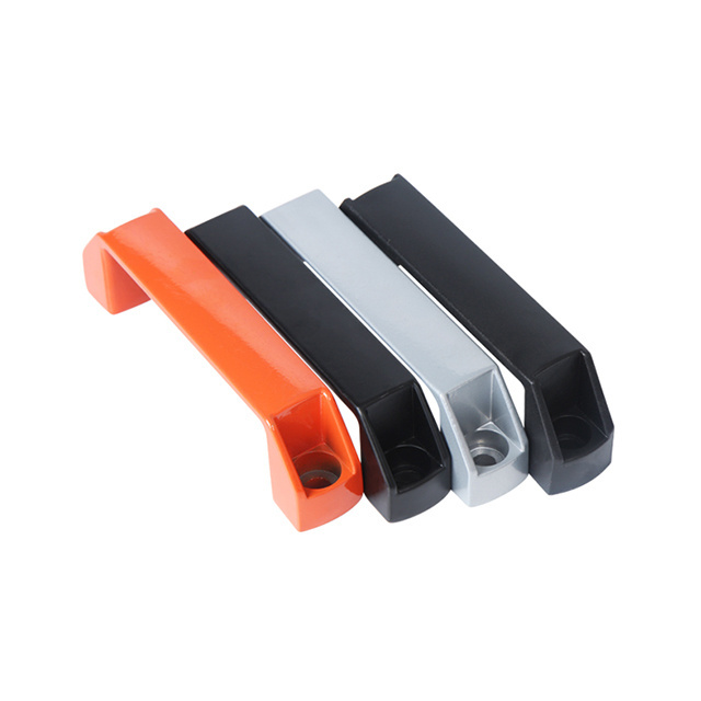 Low MOQ orange black Aluminum alloy Square Pull Handles pull bridge handle Pull Handles for distribution boxes