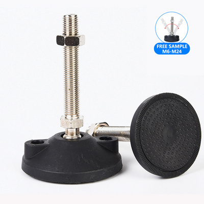 Free sample galvanized stud adjustable feet nylon swivel leveling feet adjustable leveling feet m8 m10 m12 m14 m16 m20 m24