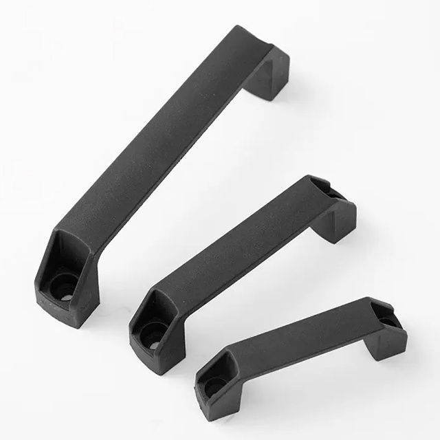 Black Plastic Pull Handles ABS Furniture Door Plastic Hot Sale Modern Nylon 180mm Kitchen Handle Furniture Handle & Knob 100pcs