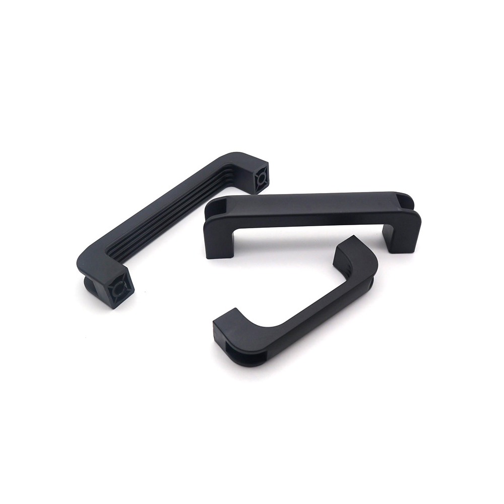 90mm Window Cabinet Handle Plastic Nylon Pull Handle for Aluminum Black Modern Kitchen Cabinet Accessories Hardware High-quality