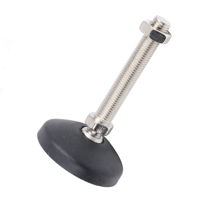 Heavy Duty Caster Wheel Leveling Foot Screw Furniture Legs Swivel Adjustable Leveling Feet M8 with base dia 80mm