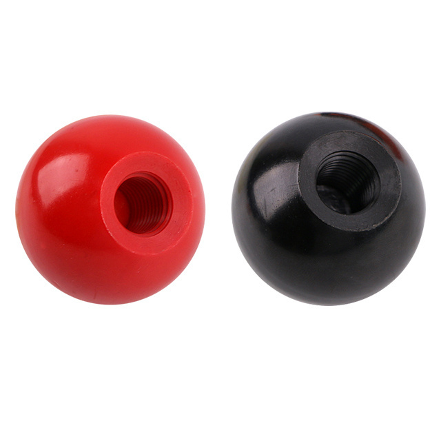 Threaded Ball Knobs M8 Female Thread Thermoset Ball Knob Black Round Operation Ball Handles with Thread Iron Insert