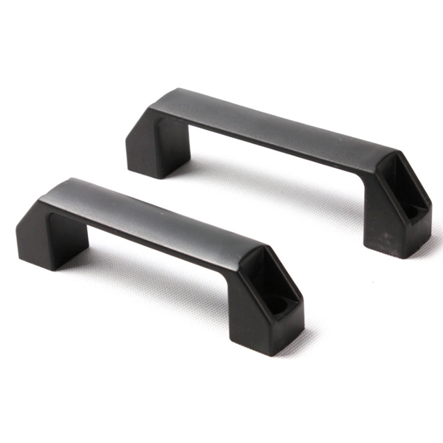 120mm Machine Square Door Handle Pull Handle Plastic Black Modern Plastic Furniture Door Cabinet Drawer Handle Plastic Knob