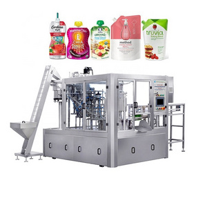 Factory Customized Automatic Spout Pouch Machine de remplissage e Liquide Filling Capping Machine