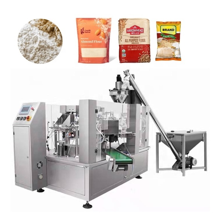 Gloex High Speed Rotary Type Automatic Premade Stand up Zipper Pouch Bag Filling Packaging Machine