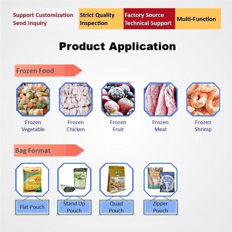 High Speed Full Auto Rotary 1kg Frozen Food Popcorn Bakery Biscuits Stand-up Pouch Multi-head Weigher Packaging Machine