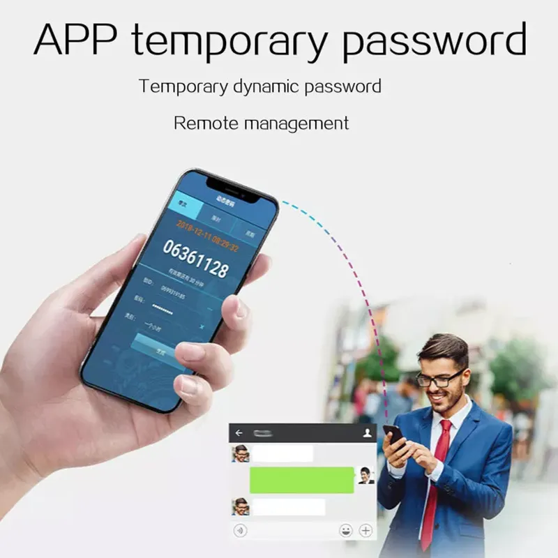 Glomarket Office Glass Door Lock Smart Fingerprint Card Password Remote Unlock Tuya WiFi Smart Glass Door Lock