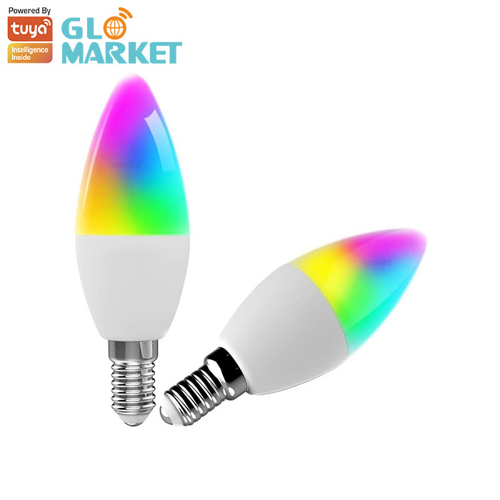 Glomarket Tuya Wifi Smart Light Bulb With Tuya Alexa Google Smart Led Bulb Lights For  Lamps Wall Light For Home