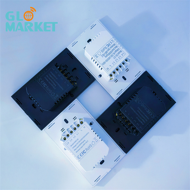 Glomarket Tuya Zigbee Smart Wall Switch US Standard Glass Panel Wireless Control  Smart Switch Electric Light