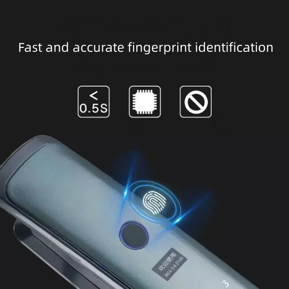 Glomarket Tuya Smart Fully Automatic Smart Lock Fingerprint 3d Face Unlock WIFI Intelligent Smart Door Lock With 6068 Mortize