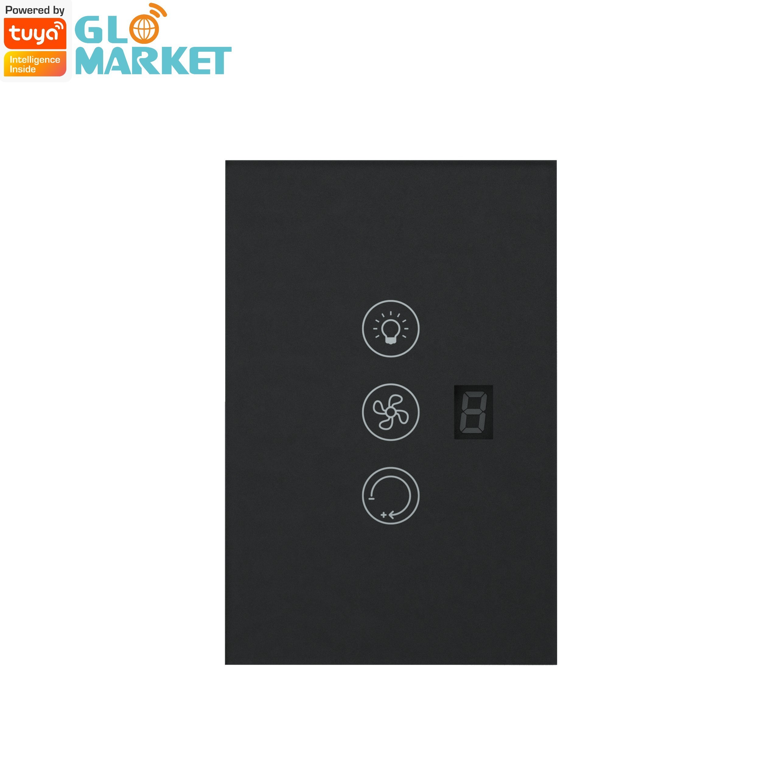 Glomarket Tuya Wifi Smart Fan Switch Tuya Smart Switch Fan Speed Light On Off Voice Control Control Switch EU /US Standard