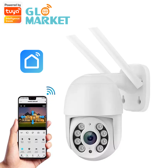 Glomarket Tuya Smart Camera 3MP/4MP Wifi Smart Two-way Intercom Auto Tracking Full HD IP Smart WiFi  Security Camera