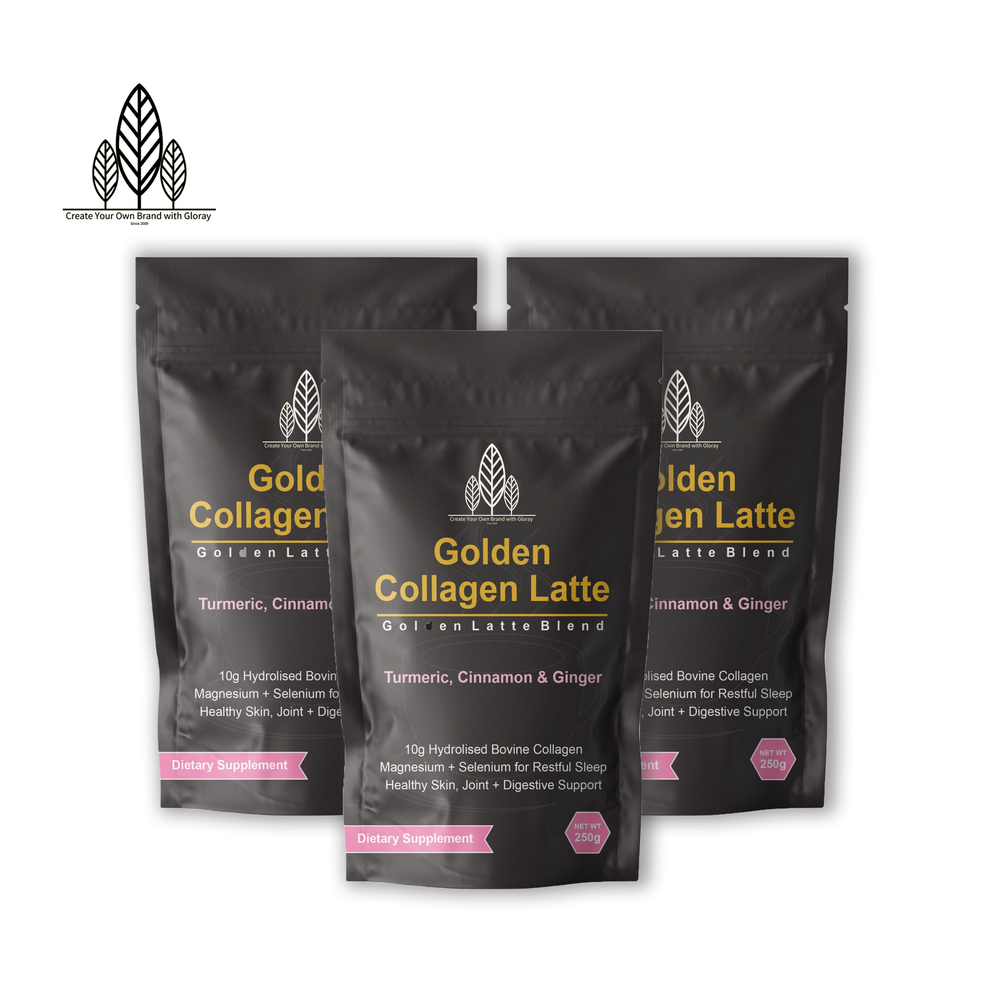 Golden Turmeric  Collagen Latte Promotes Hair Nail Skin Bone and Joint Health Turmeric Latte Collagen Powder