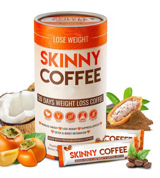 Premium Skinny Coffee Powder Sticks Boosts your Metabolism Detoxs your Body Controls your Appetite. Effect Weight Loss Formula