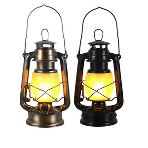 Portable led rechargeable Retro Old-Fash ioned Nostalgic oil lamp 5W outdoor camping lantern