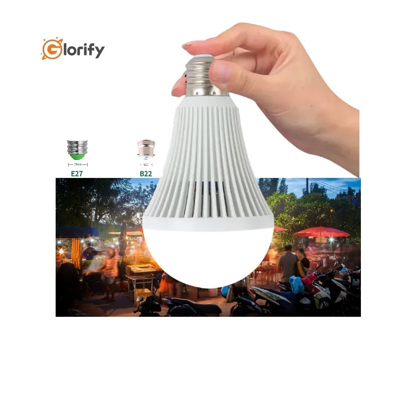 Home power outage emergency rechargeable smart Led bulbs 15W Built in lithium battery Ceiling lamp LED Bulb