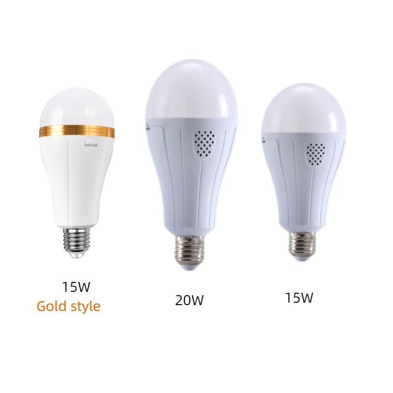 Built in lithium battery Rechargeable LED Bulbs E27 B22 15W Home power outage emergencyLED Emergency Bulbs