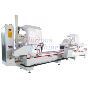 Arbitrary Angle Cutting Machine Auto Aluminum Double head mitre saw and pvc profile Feeding Cutter Miter Stop automatic