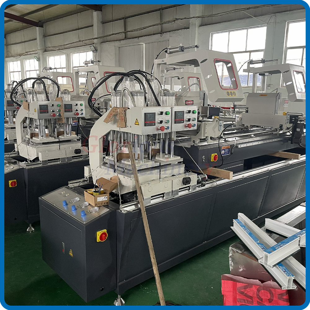 Profile Window and Door Making Upvc Double Two Head Window Welding Machine Provided Engine Head Cutting Machine Hot Selling Pvc