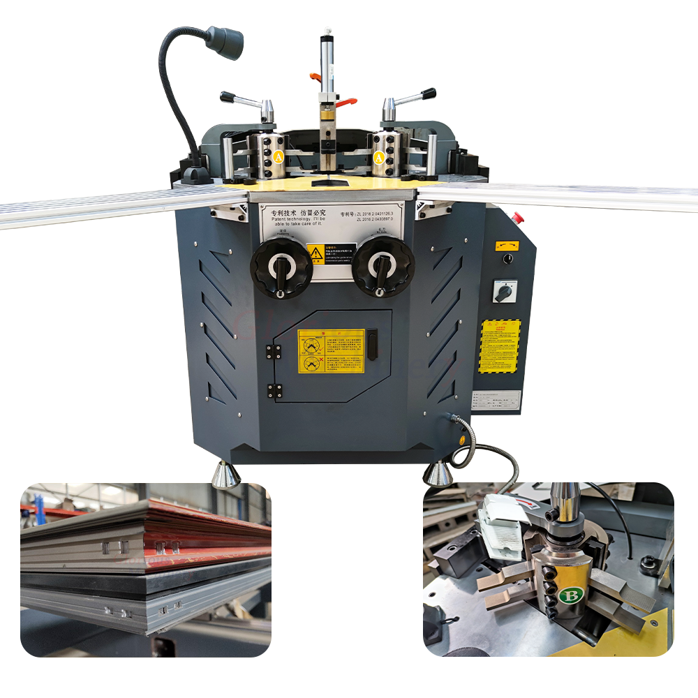 Aluminum Tool Of Doors And Windows Single Head Corner Crimping Machine