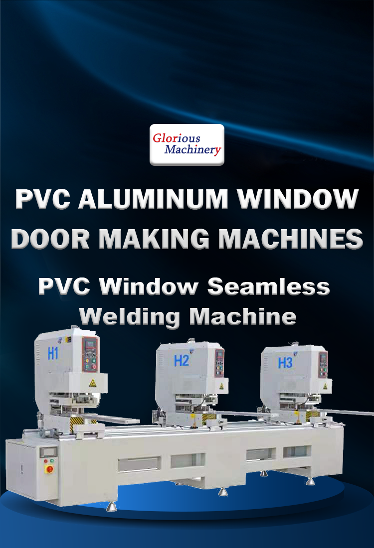 Two Head Seamless Pvc Window Door Profile Double Side Machinery Welding Machine Upvc Vinyl Plastic Machines