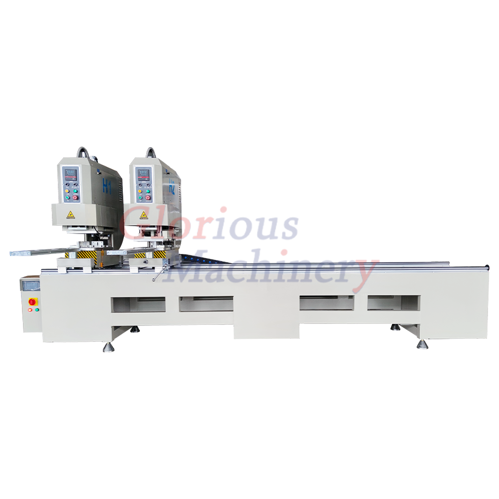 Two Head Seamless Pvc Window Door Profile Double Side Machinery Welding Machine Upvc Vinyl Plastic Machines