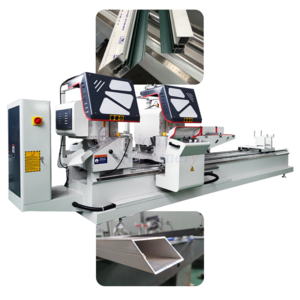 Double mitre saw miter aluminum cutting machine Of Window Picture Frame Frameing Pvc Profile Upvc Making