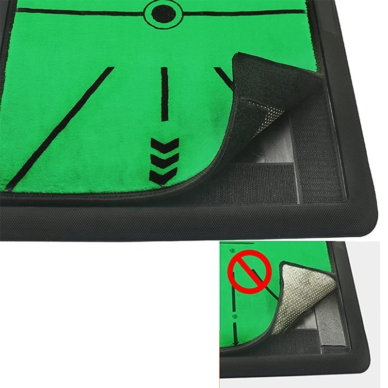 Golf Hitting Mat with Trajectory for Golf Swing With Heavy Duty Rubber Base