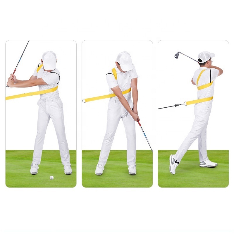 Golf swing turn training belt golf swing aid rope correction indoor golf swing trainer