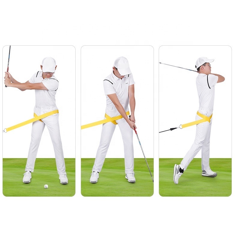 Golf swing turn training belt golf swing aid rope correction indoor golf swing trainer