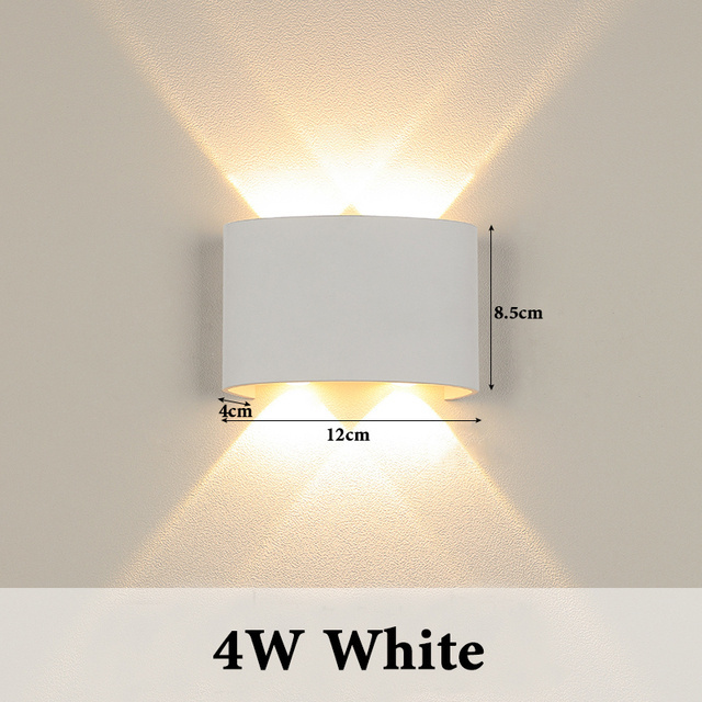 Led Wall Lamp Waterproof Outdoor Lighting Wall Sconce Lamp Interior Wall Light Fixture Decor Living Room Bedroom Porch Lamp 8W