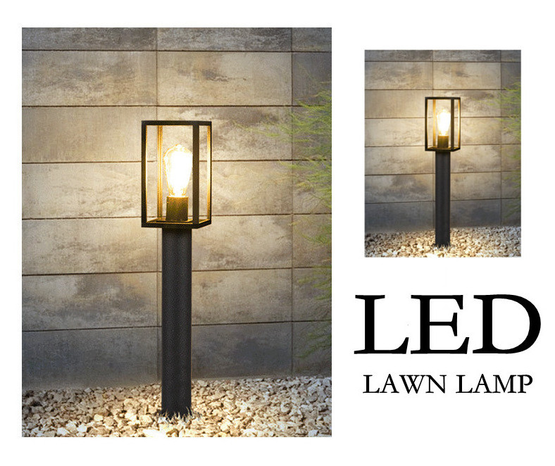 High Bollard Light Led Lawn Light Garden Modern Garden Column Lawn Lamp Cast Aluminum Outdoor 80cm AC 85-265V