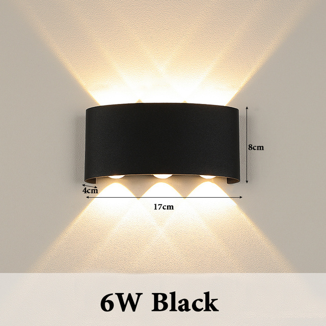 Led Wall Lamp Waterproof Outdoor Lighting Wall Sconce Lamp Interior Wall Light Fixture Decor Living Room Bedroom Porch Lamp 8W