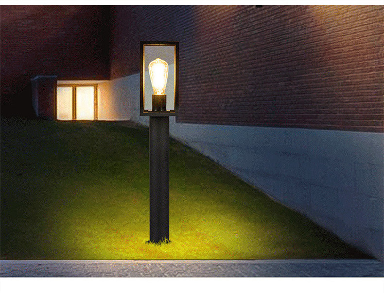 High Bollard Light Led Lawn Light Garden Modern Garden Column Lawn Lamp Cast Aluminum Outdoor 80cm AC 85-265V