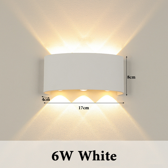 Led Wall Lamp Waterproof Outdoor Lighting Wall Sconce Lamp Interior Wall Light Fixture Decor Living Room Bedroom Porch Lamp 8W