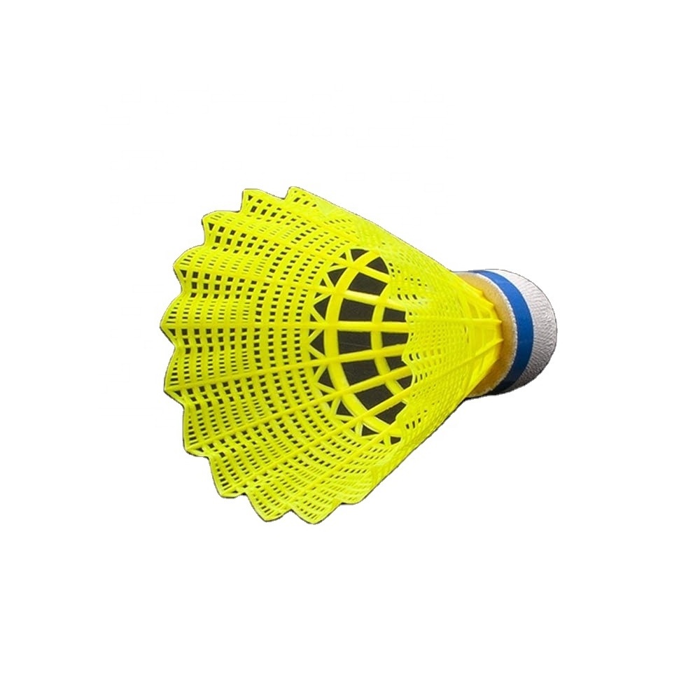 Yellow color Nylon Feather Shuttlecock Badminton Best training Shuttlecock