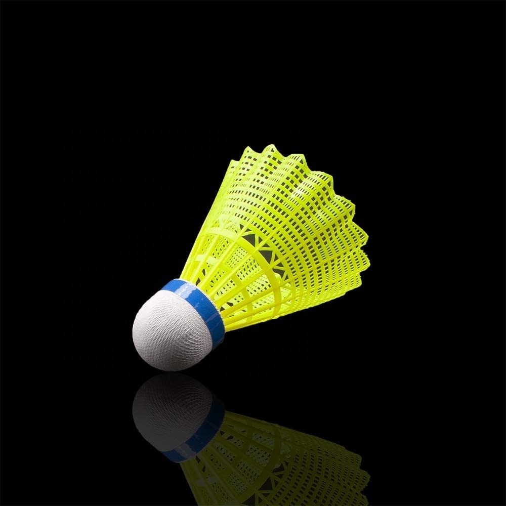 Yellow color Nylon Feather Shuttlecock Badminton Best training Shuttlecock