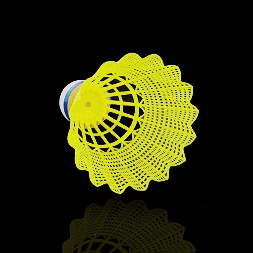 Yellow color Nylon Feather Shuttlecock Badminton Best training Shuttlecock