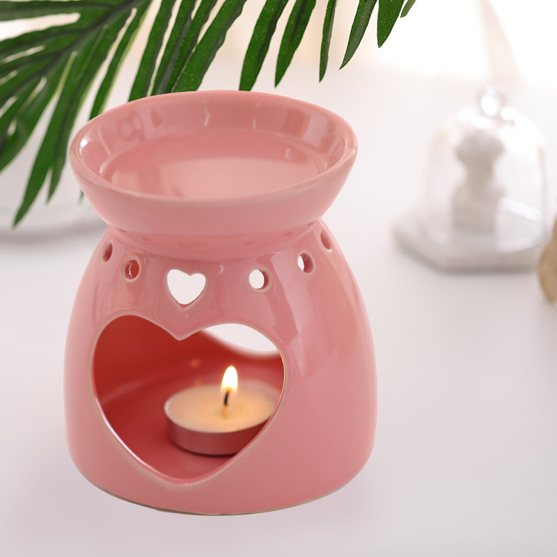 4 Color Ceramic Oil Burner Customized Aromatic Wax Melter Warmer Lamp for Essential Oil & Incense Incense Burner Holder