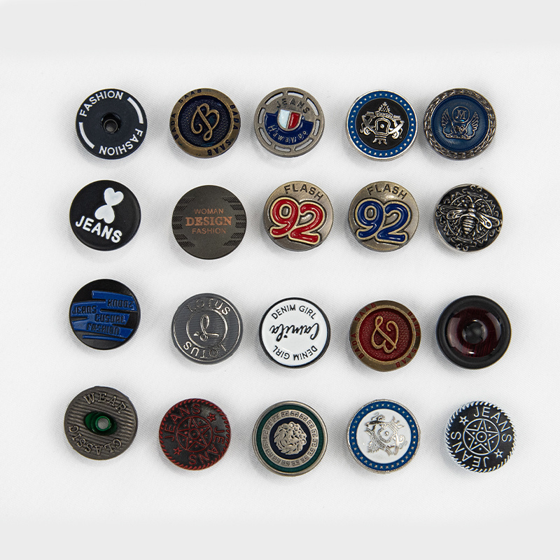 High quality custom logo zamak tack custom denim metal Jacket botton custom rivet buttons jean buttons cloth button for jeans