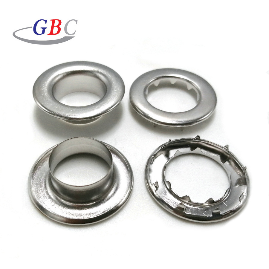 Metal grommet accessories stainless steel 304 claw eyelets for tarpaulin or canvas brass eyelets  for tents for leather